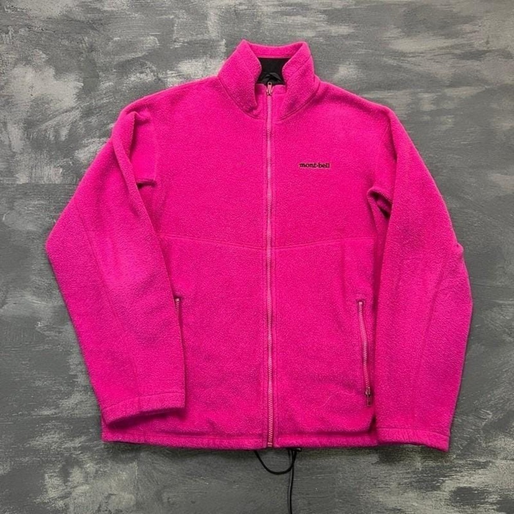 Vintage Mont-Bell Fleece Women's‎ Large Pink 1990s Lands' End Zip Up